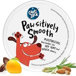 Captain Zack Pawsitively Smooth Paw Butter for Pets 100g | Cream, Wax, Balm for Dogs Dry, Cracked, Chapped Paws & Elbows with Natural Actives to Heal, Repair, Soften & Moisturizer Paws, 1 Piece-image-89