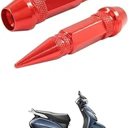 LOVMOTO Universal 2PC Spiked Aluminum Stem Valve Caps Dustproof Tire Wheel Stem Caps for Cars,SUVs,Trucks Bicycles and Motorcycles Comfortable with Act-iva 3G-picture-13