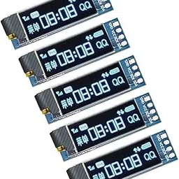 5PCS 0.91 inch OLED LCD Module 128x32 Display Screen 4pin IIC Interface 3.3v-5V (Blue)-picture-29