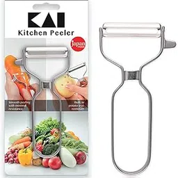 Kai Kitchen Sharp Peeler Vegetable Kitchen Ideal for Potato Cucumber Carrot 100% Stainless Steel with Japanese Technology-picture-22