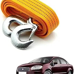 3 Ton Heavy Duty Tow Rope Strap with Steel Hooks (4 Meter, Yellow) – Super Strong Towing Belt for Fiat Linea T-1 – Durable Recovery Strap for Emergency Vehicle Pulling-picture-10