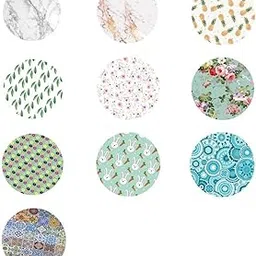 Merishopp 9 Pieces 120cm 48" Waterproof Non-Slip Round Table Cover Table Cloth Decor-picture-27