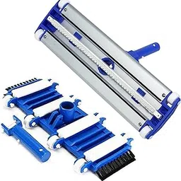 PooLKiT Swimming Pool Vacuum Head 18 Inch, Swimming Pool Vacuum Head 14 Inch, All Type of Pool Floor Cleaner, 18" Aluminium Cleaning Brush with EZ Clips, Swimming Pool Cleaning Brush-picture-13