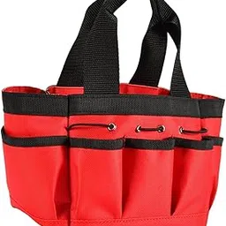 Garden Tool Storage Bag Handheld Garden Storage Bag for Electrician Gardener Red S-picture-35