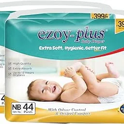 Extra Soft Newborn Baby diaper pants (0-4 kg) Dryfeel Comfort & leakage protection (Newborn, 88, count)-picture-43