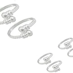 Toering 2 Pair Finger Ring and 1 Pair Thumb Ring Adjustable for Feet and Women Set of 3 Pairs Toerings. (001-3PAIRS)-picture-11