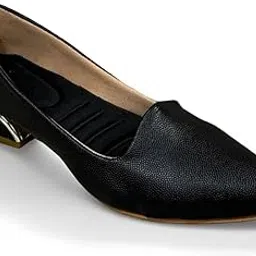 Women’s Stylish Pointed Toe Bellies with Low Block Heel | Elegant Flats | Available in 4 Attractive Colours-image-14