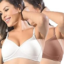 sonari you're beautiful Violet Womens Non Padded Regular Cotton Bra | Wire-Free, Medium Coverage, Sewn-in Bump for Natural Lift, Polycotton Blend Fabric, Hook & Eye Closure, Adjustable Straps-picture-22