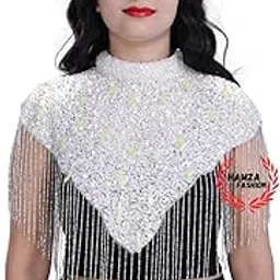 Women's and Girls Net Poncho Capes Shrugs Hand Made Embrodery-image-55