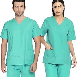 IS IndoSurgicals Unisex Scrub Suit OT Dress for Doctors, Surgeons and Health Care Professionals (XXL, Green)-picture-32