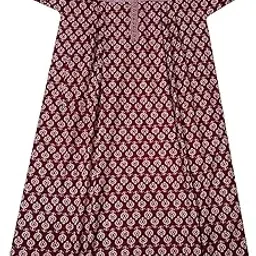 Buldev Cotton Nighty for Women's Full Ankle Length with Pocket Free Size XL to 10xl Plus Size Nighties-picture-36