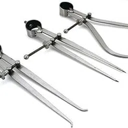 Spring Caliper Set 3 Pieces KALANJARI - Inside, Outside & Divider 12" Inch / 300 mm, for Measuring Tool, Workshop, Tool Room-picture-16