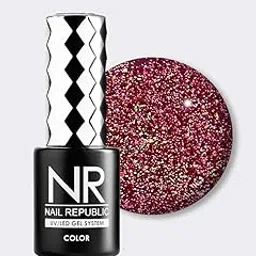 Gel Nail Polish Bright Flash Reflective (Dark Pink, 10 ML)-image-44