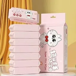 Mini Baby Wipes Disposable Portable Pocket Water Wipes Baby Skin Care Wet Tissue Cleansing & Moisturizing Wipes for Children Baby Hand & Face Fresh Sanitizing Baby Wet Wipes (Total 32 Wipes In 4 Pouch)-image-21