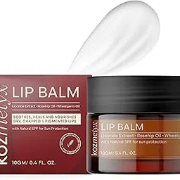 Natural Lip Balm 10gm for Dark & Dry Lips with SPF | Lip Lightening Balm for Pigmented Lips | Moisturizing Lip Oil with Rose & Shea Butter | Lip Balm for Men & Women | Organic Lip Care for Soft, Smooth Lips-picture-48
