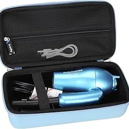 Hard Case for BaBylissPRO Nano Titanium Travel Dryer, Blue, Case Only, Blue-picture-37