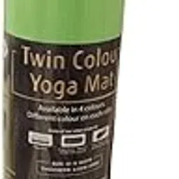 Yoga Mat with Strap (twin color) For Men, Women, Kids with Cover Bag | Anti-Slip Extra Thick, Long & Wide Exercise Sports Mat For Workout, Fitness, Yoga, Gym, Home & Pilate (5 mm,Green, Grey)-image-4