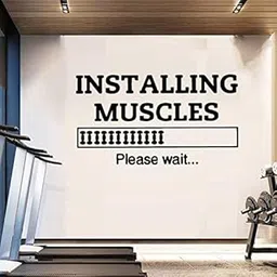 ARWY Gym Wall Stickers Sports Quotes Wall Stickers DIY Gym Decoration Self Adhesive Vinyl Wallpaper for Room Decoration Accessories Mural Decals AR93 Size(58X90 cm)-picture-15