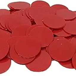 Token Coins Big Size |Token Coins Without Number | Plastic Game Tokens 32mm (Red, 100 Count 32mm Big Size)-picture-28