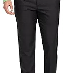 raymond Men's Slim Fit Structure Pattern Poly Viscose Blend Flat Front Formal Trouser-picture-23
