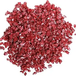 iParn 250 gram Crushed Glass 3-6mm Crushed Glass Crystals Resin Art Crafts Vase Filler Home Decorations (RED)-picture-12