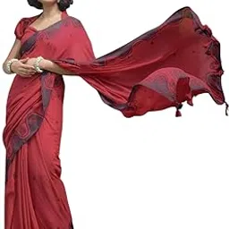 Linen Cotton Saree with Beautiful Digital Print – Elegant Ethnic Saree for Women with Blouse Piece-picture-54