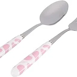 2Pcs Fork And Spoon Set, Cute Cutlery Set Stainless Steel Small Cutlery Travel Cutlery Set with Portable Storage Case for School Travel(Pink)-picture-27