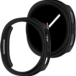 T Teclusive Protective Slim Bumper Case Compatible for Galaxy Watch 8 44mm | Curved Hard Shell Bumper Side Edge Protection Cover for Watch 8 4.4 cm (Black, 44mm)-picture-10