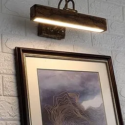 Gifty Handmade Carved Mango Wood Wall Lamp | Picture/Vanity/Mirror/Dressing Table/Wall Light | 9W Warm White LED | Diwali Decor | Bedroom, Living Room, Dining Room, Hallway-image-55