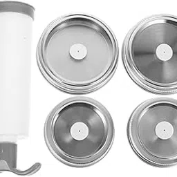 Unomor Vacuum Seal Lid Vacuum Sealer Kits Vaccum Sealer Mason Jar Can Sealer Machine Canning Supplies Jar Vacuum Pump Jar Vacuum Cap Vacuum Seal Containers Vacuum Jar Sealer Silver Abs-picture-32