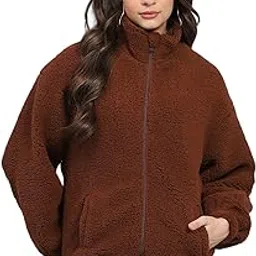 rock.it From House Of Monte Carlo Women's Regular Fit Jacket | Printed Pattern | Zip Closure with Full Sleeve Mock Neck Winter Outerwear for Women-picture-11