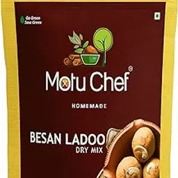 Motu Chef Besan Ladoo Dry Mix || Ready to Cook, Instant Sweet Mix 250 gm-picture-26