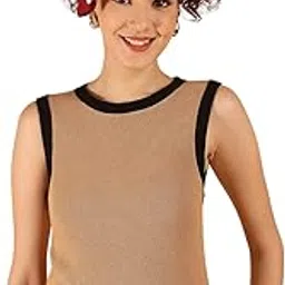nobarr Women's Viscose Brown Stretchable Sleeveless Knit Sweater Vest-picture-35