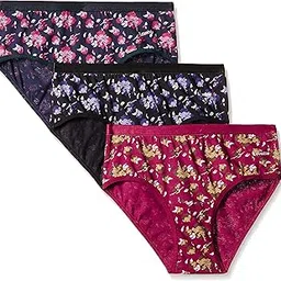 lovable LovableWomen's Cotton Brief (Pack of 3)(Colors May Vary)(1390 Col Outer 1300-99 Dark_Assorted_Large)-picture-43
