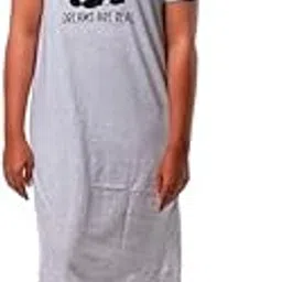 Women Cotton Graphic Printed Knee Length Nighty-picture-54