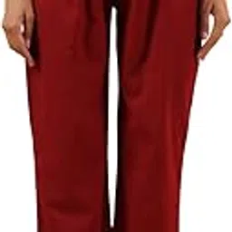 ikk kudi by seerat Women's Maternity High-Waisted Smocked Pants, Cotton Flex, Ankle Length, Relaxed Fit, Casual Wear | Pre and Post Pregnancy | Color - Maroon-picture-70