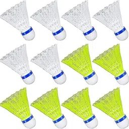 Shyam Creation Plastic Shuttlecock Premium Quality (Pack of 12) ideally Designed for Sports Person-image-13