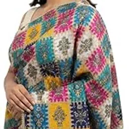 Women's Chinon Multicolored Dupatta-image-58
