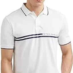 peter england Men's Everyday Solid Regular Fit Polo | Cotton Rich | Premium Pique Weave-picture-28
