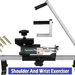 TYCOON PHYSIO SOLUTIONS Shoulder Wheel Silver Hot Therapy Axial Shoulder Wheel Compact Model With Wrist Exerciser for physiotherapy and 360 deegre Provides effective pain relief for frozen shoulder-picture-17