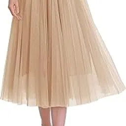 massaya Net fabric midi length skirt 682-picture-34