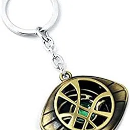 boosty Boosty® Doctor Strange Eye of Agamotto Keychain – Vintage Bronze Metal Key Ring with Green Time Stone Design – Marvel Superhero Collectible for Fans & Cosplay (Golden)-picture-19