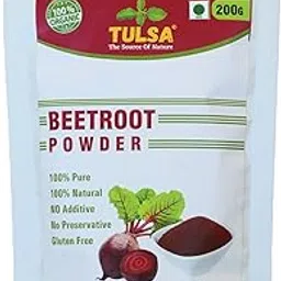 TULSA Natural Beetroot Powder (200g) for face | lips | hair | drinking | Eating | immunity | Pre -Workout | Improves Heart Health & Support Blood Pressure Level |Eco-Friendly Zipper Pouch (Natural Red, 200 GM)-picture-44