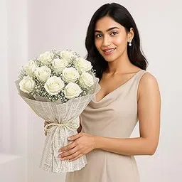 Fnp Wrapped In Elegance Roses Bouquet-picture-64