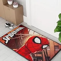 Athom Living Marvels Spiderman Multiple Colored Kids Premium Nylon Doormat, with Latex Backing, Anti-Skid Doormat, 37 x 57 cm, Pack of 1-picture-10