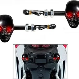Spedy LED Skull Bike Indicators Assembly Set of 2 Model No.-317-picture-24