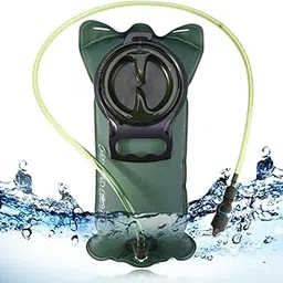 Hydration Bladder Green 3 Liter Water Reservoir TPU Water Bladder Hydration Pack Bladder FDA Approved Tasteless and BPA-Free-picture-24