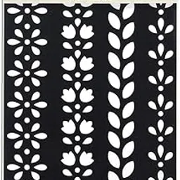 Little Birdie- Stencil - Floral Border, 7.3" X 9.7".-image-69