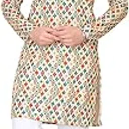 shajara Mens Cotton Blend Printed Kurta for Comfortable Fit | Perfect for Casual and Semi Formal Wear Stylish and Elegant Traditional & Modern Fashion-picture-49