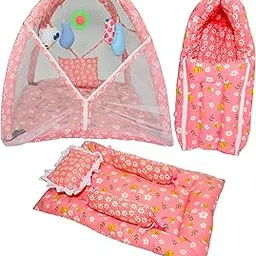 Toddylon Baby Gift Pack Set – New Born Essentials for 0–6 Months | Combo for Newborns | Infant Daily Need Items (Pink)-image-36